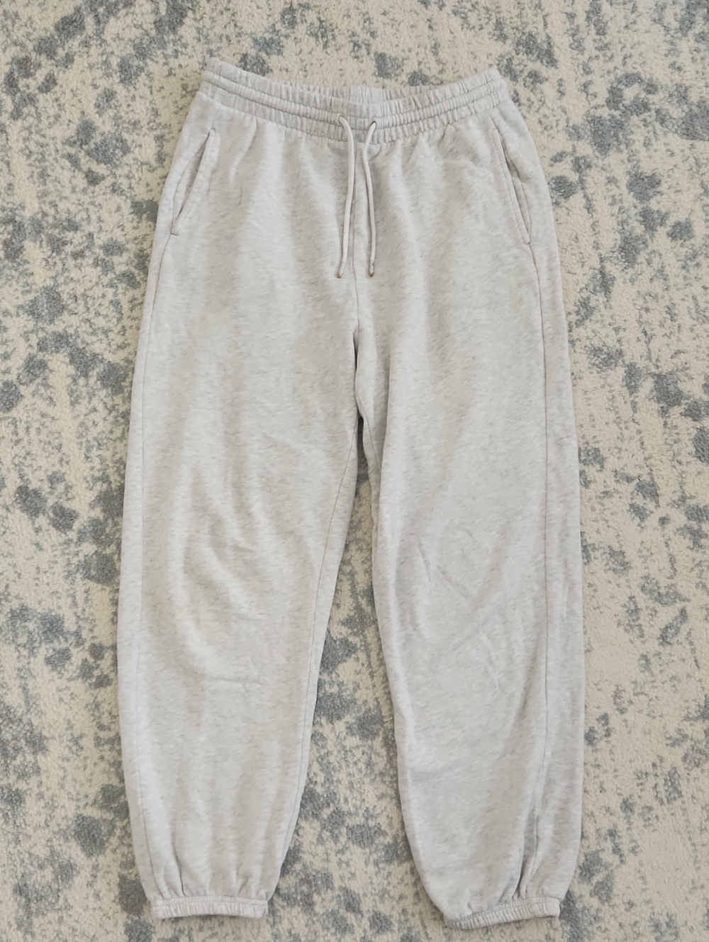 Old Navy Light Gray Unisex Jogger Sweatpants with Drawstring